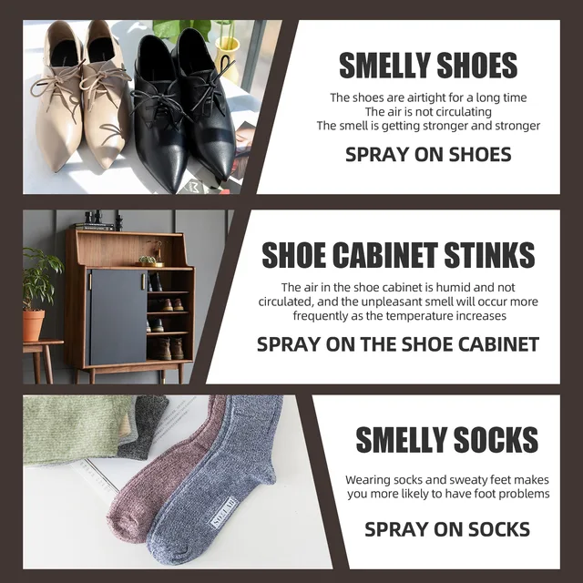 Profumo piede odore scarpa odore Nemesis deodorante rimozione odori Spray  piede artefatto calzature e calzini Anti-sudore polvere cura dei piedi -  AliExpress