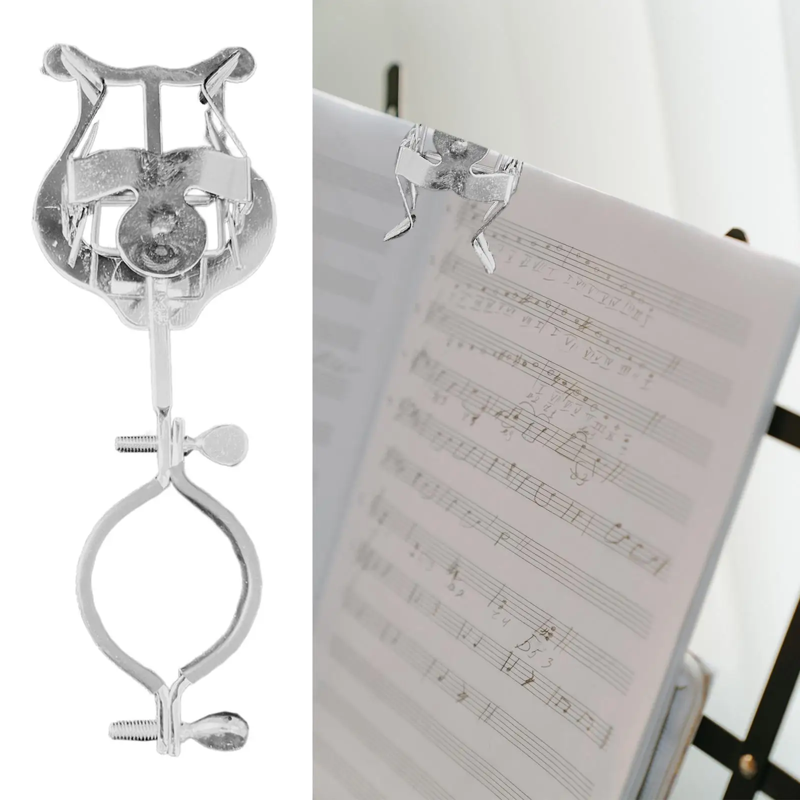 Clarinet Music Clip Wind Instrument Music Book Clip Portable Sheet Music Stand Sheet Music Wind Instrument Accessories Replaces