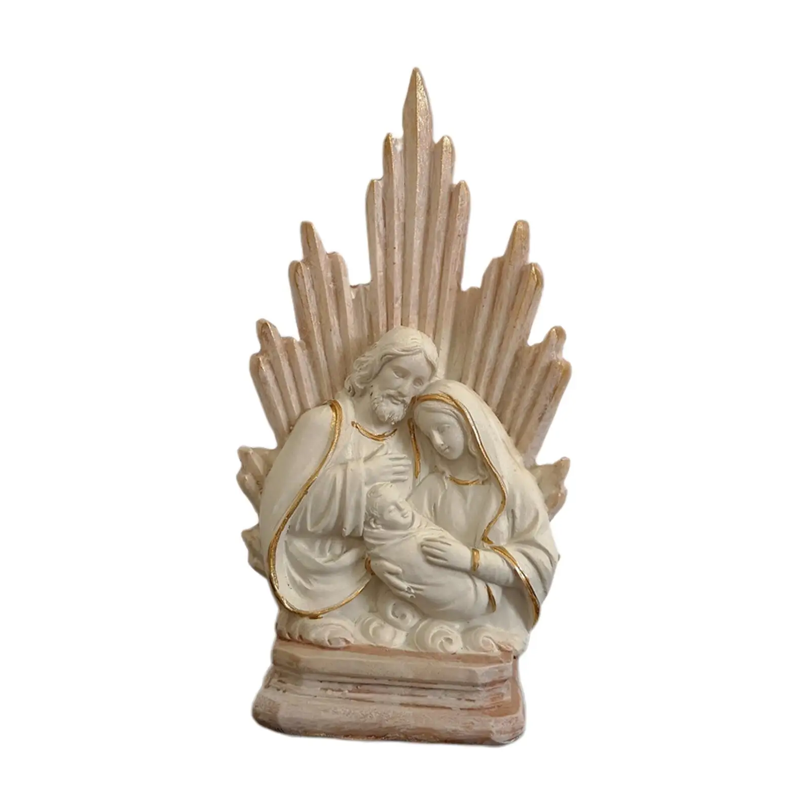 Holy Family Figurine Collection Collectable Decor for Shelf Bedroom Cabinets