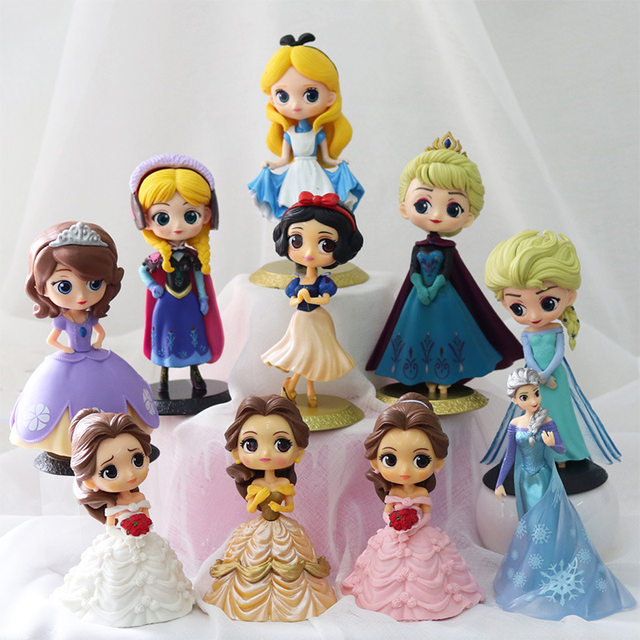 Disney Princess Toys Q Posket Frozen Elsa Anna Rapunzel Belle Snow Whi -  Supply Epic