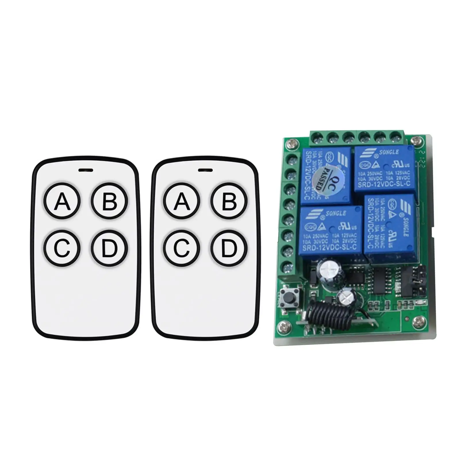 Controller Switch 4 Remote Control Switch for Lights Cars Truck Tailgate