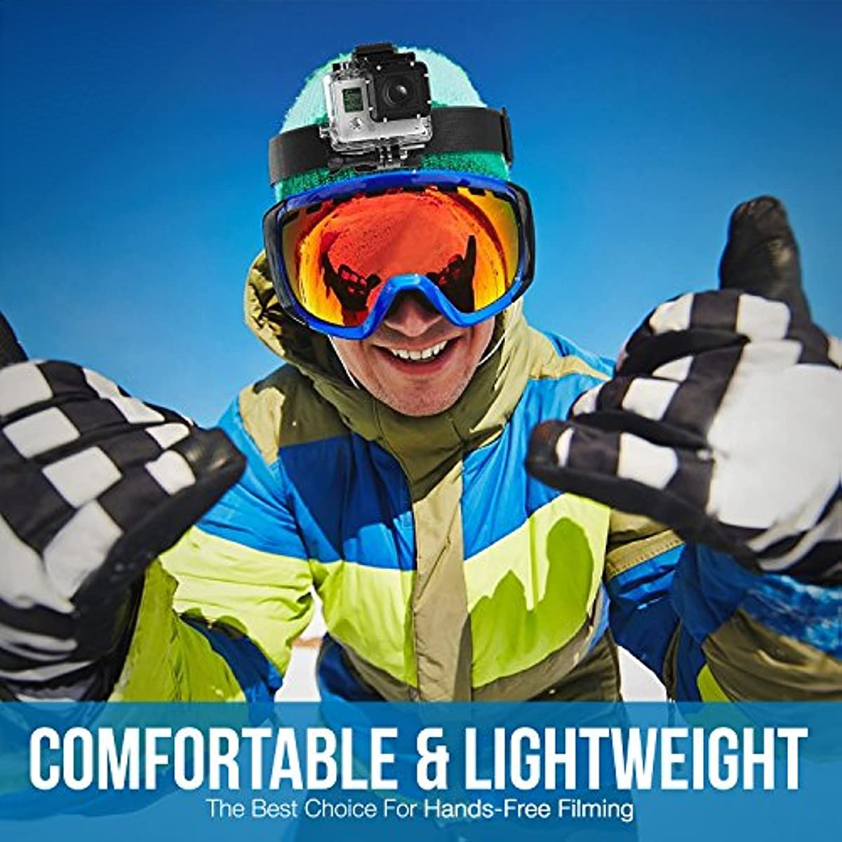 Description Picture 4 of itemHead Strap Mount Headband Belt For GoPro Hero 13 12 11 10 9 8 7 insta360 SJCAM AKASO DJI Osmo Action 5 4 3 2 Camera Accessories