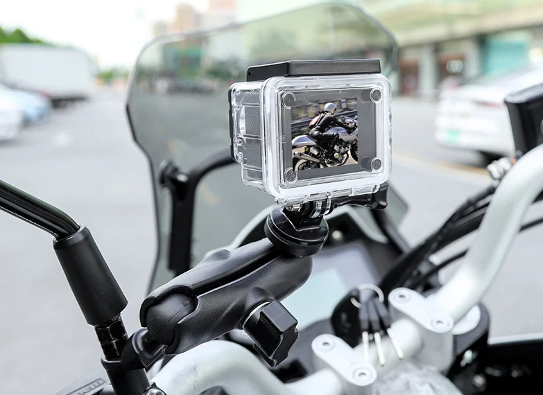 Title 9, Für GoPro Motorrad Fahrrad Lenker Rückspiegel 3...