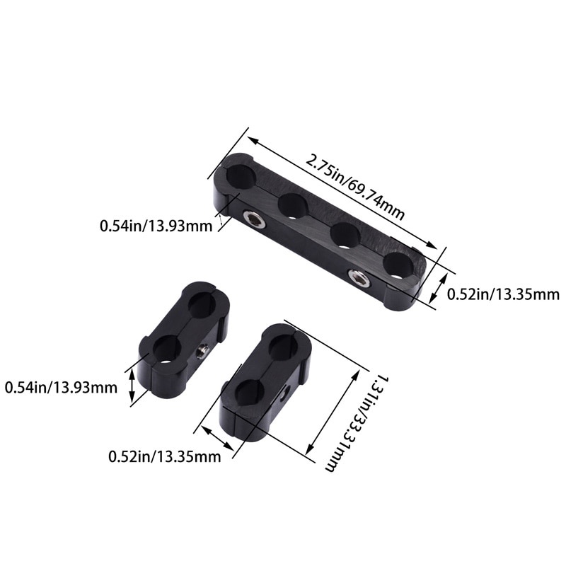 Auto Zündkerze elektrische Draht klemme Trenn leitung Zünd kabel Clip Auto Dekoration 3 stücke für 8mm/9mm/10mm Zubehör – Detail 5