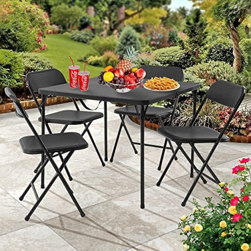 Title 1, Premium 5-Piece Table & Chair Dining Set, with ...