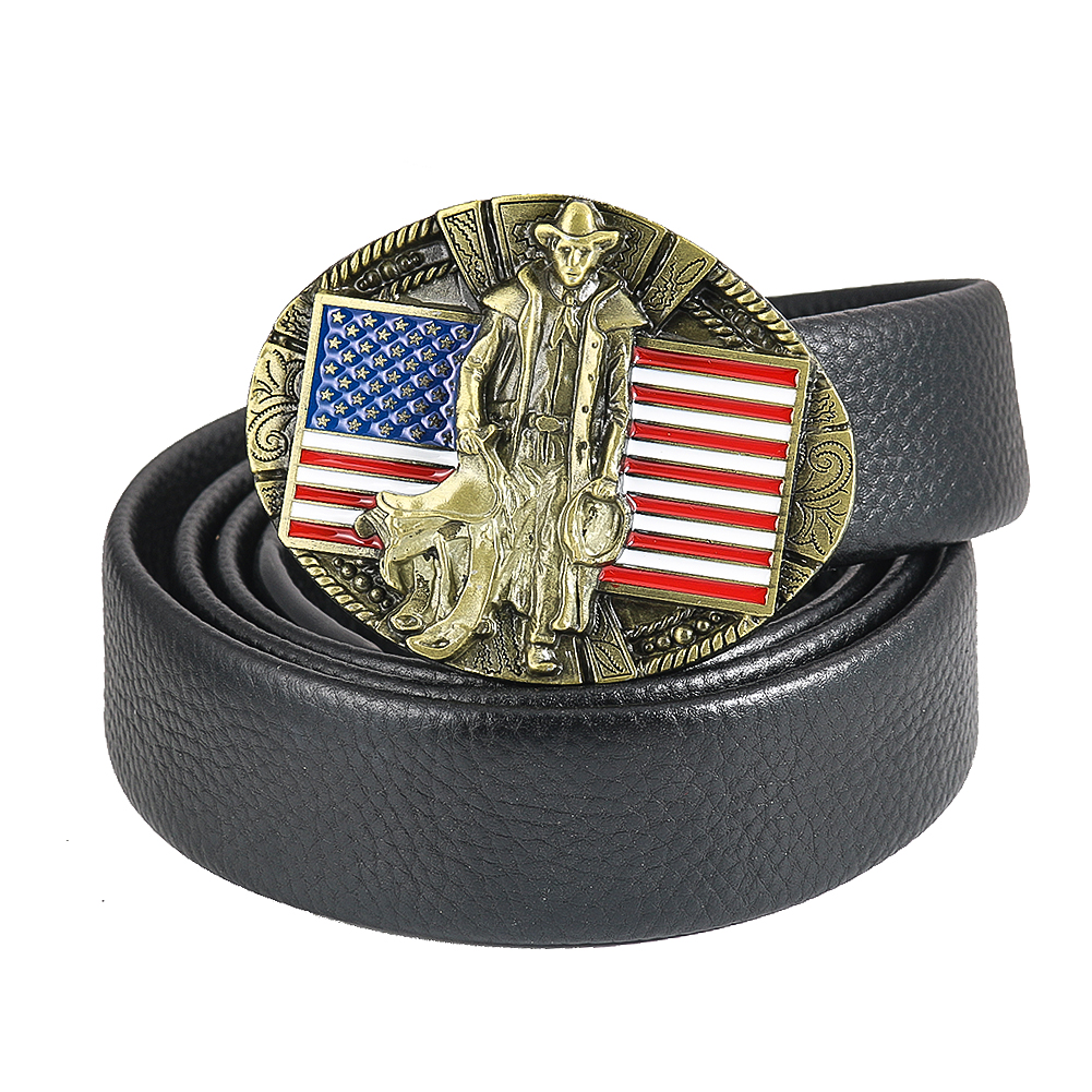 1PC Zink-legierung Amerikanische Flagge Gürtel Schnalle Western Cowboy Retro Casual Gürtel Schnalle Ring Kleidung Dekorative Zubehör Handwerk – Detail 2