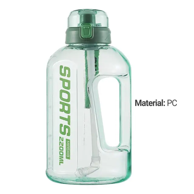 Water Bottles for School, Eco-Friendly Portable Sports Water Bottle with  Straw&lid, No-Pull&No-Oxidation, Durable Water Bottle for School Sports