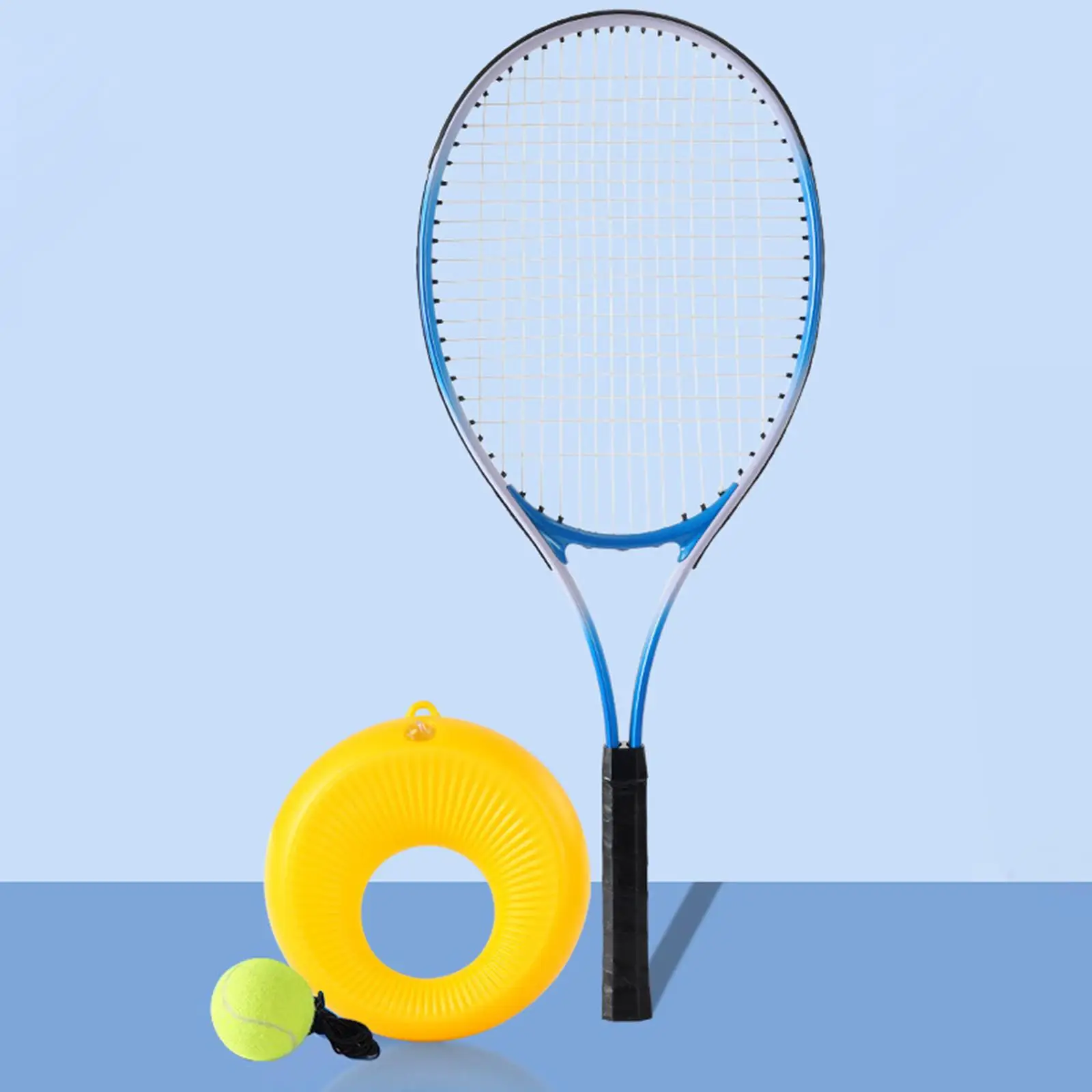 Self Practice Tennis Racket Professionals Beginners Indoor Outdoor Practical Yard Tool Solo Training Tennis Trainer Return Ball