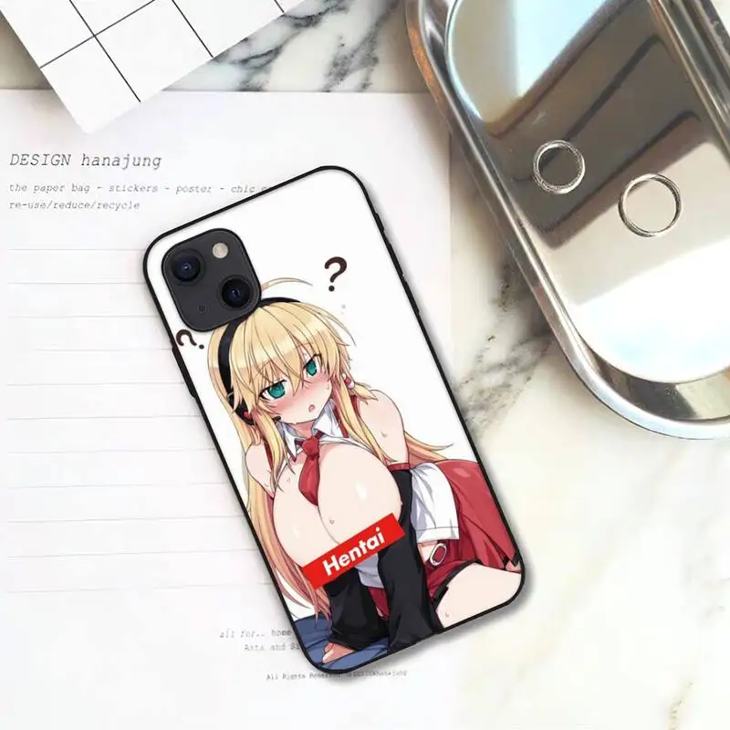 Anime Hentai Onee Chan kawaii Phone Case For iPhone 11 12 Mini 13 Pro XS Max X 8 7 6s Plus 5 SE XR Shell- Sb2d72557d9be4ec08938faf0db38eb2bM