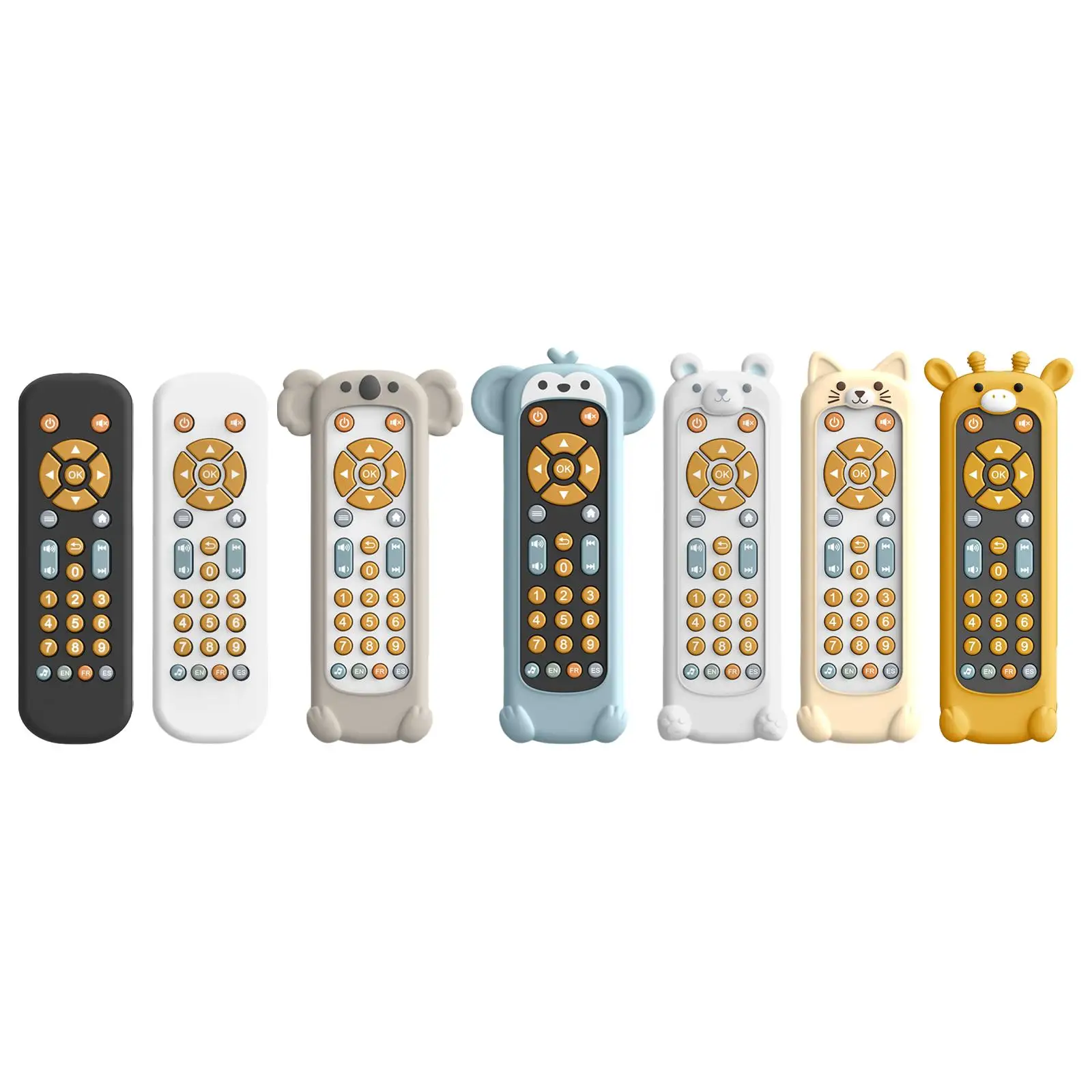 Music TV Remote Controller with Music and Light Musical Baby Toy Sensory Toys Remote Kid Infant Baby Toys for 1 2 3 Year Old