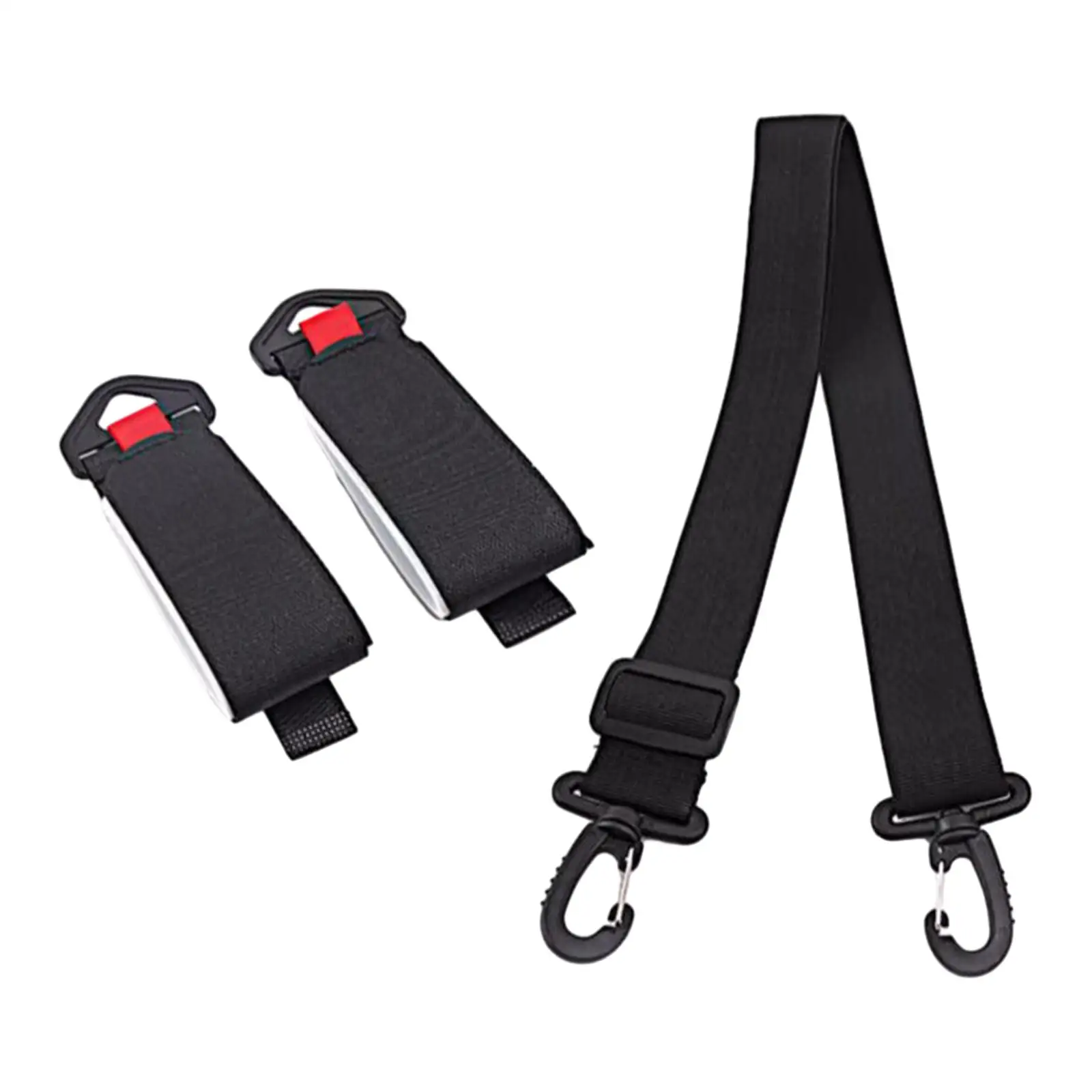 Ski Pole Carrier Strap Lightweight Nylon Fixed Strap Women Men Adjustable Ski Strap for Skateboarding Skiing Outdoor Accessory