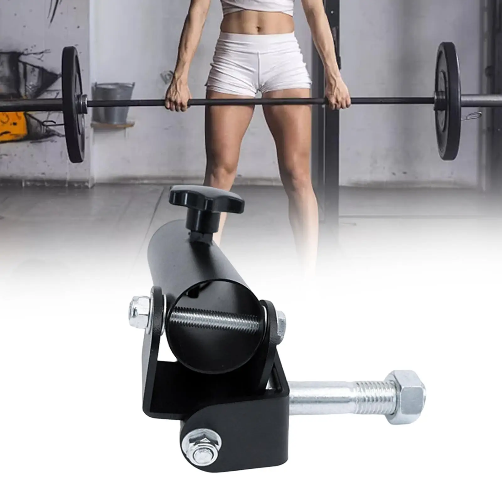 360 Degree Swivel T Bar Row Attachment Platform Fitness Landmine Base Weight Board Holder for Barbell Weight Lifting Back Biceps