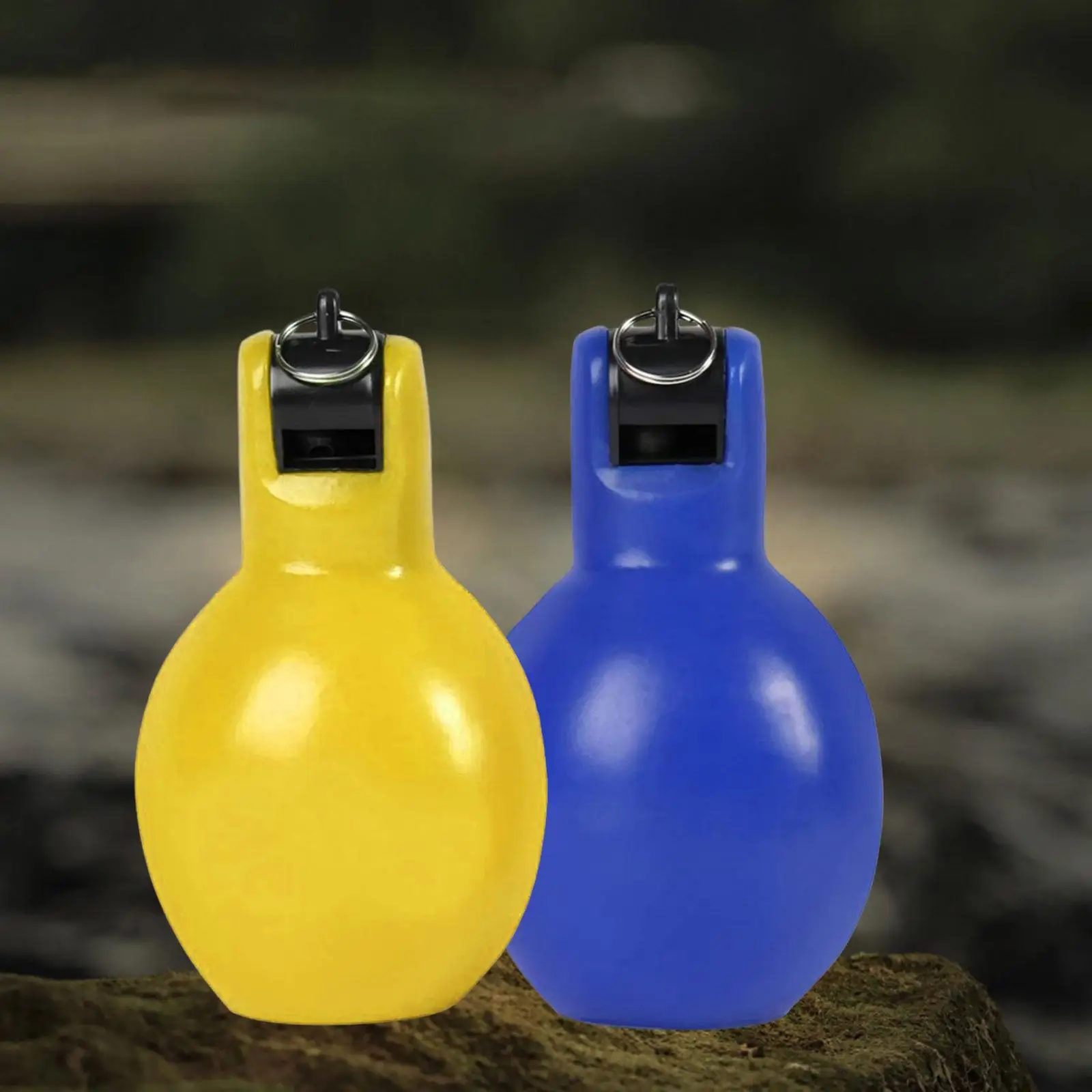2Pcs Hand Squeeze Whistles Lightweight Soft Loud Manual Coaches Whistle for Walking Home School Football Hiking Referees