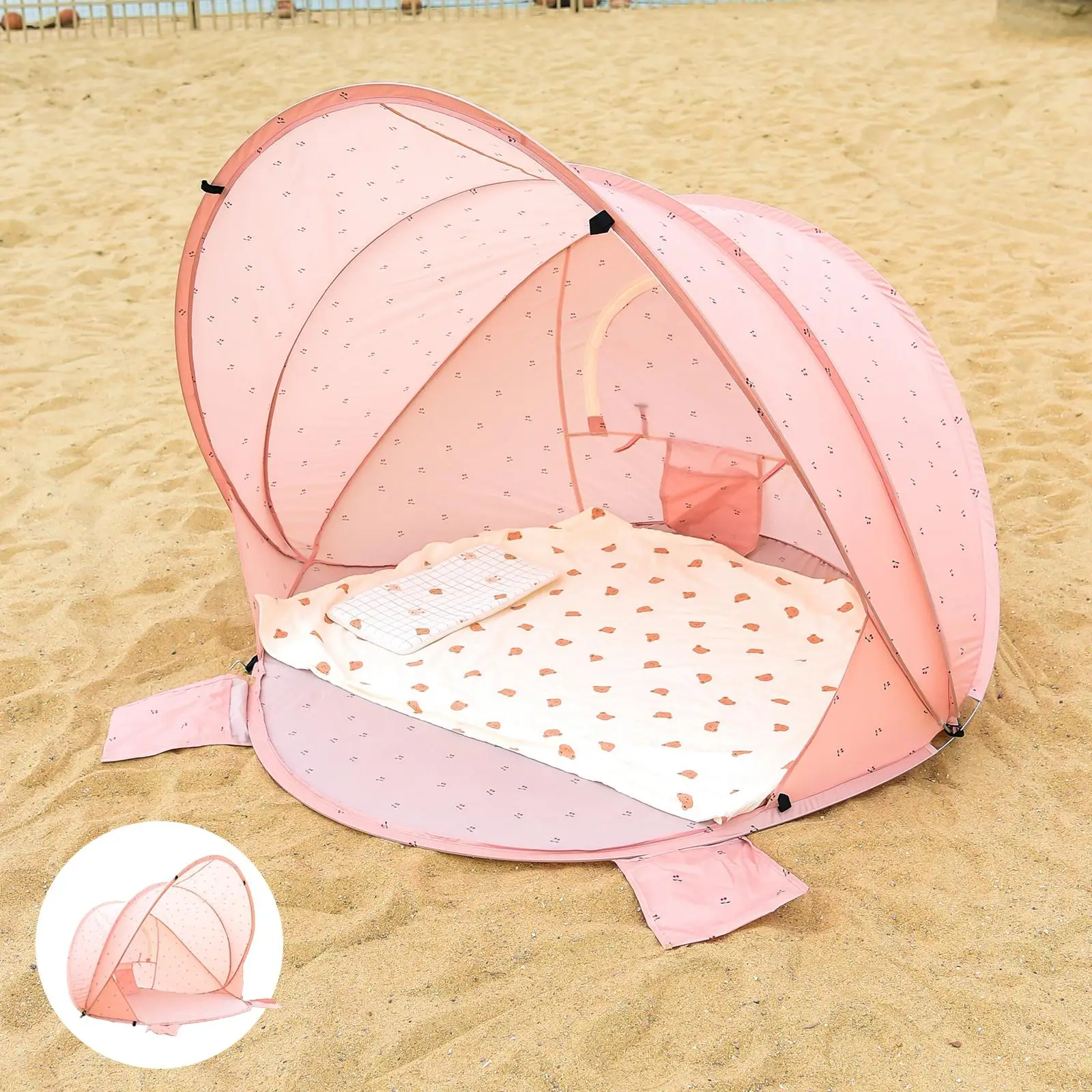 Portable Automatic Beach Tent Easy Setup Outdoor Toys Summer Sun Shade Tent