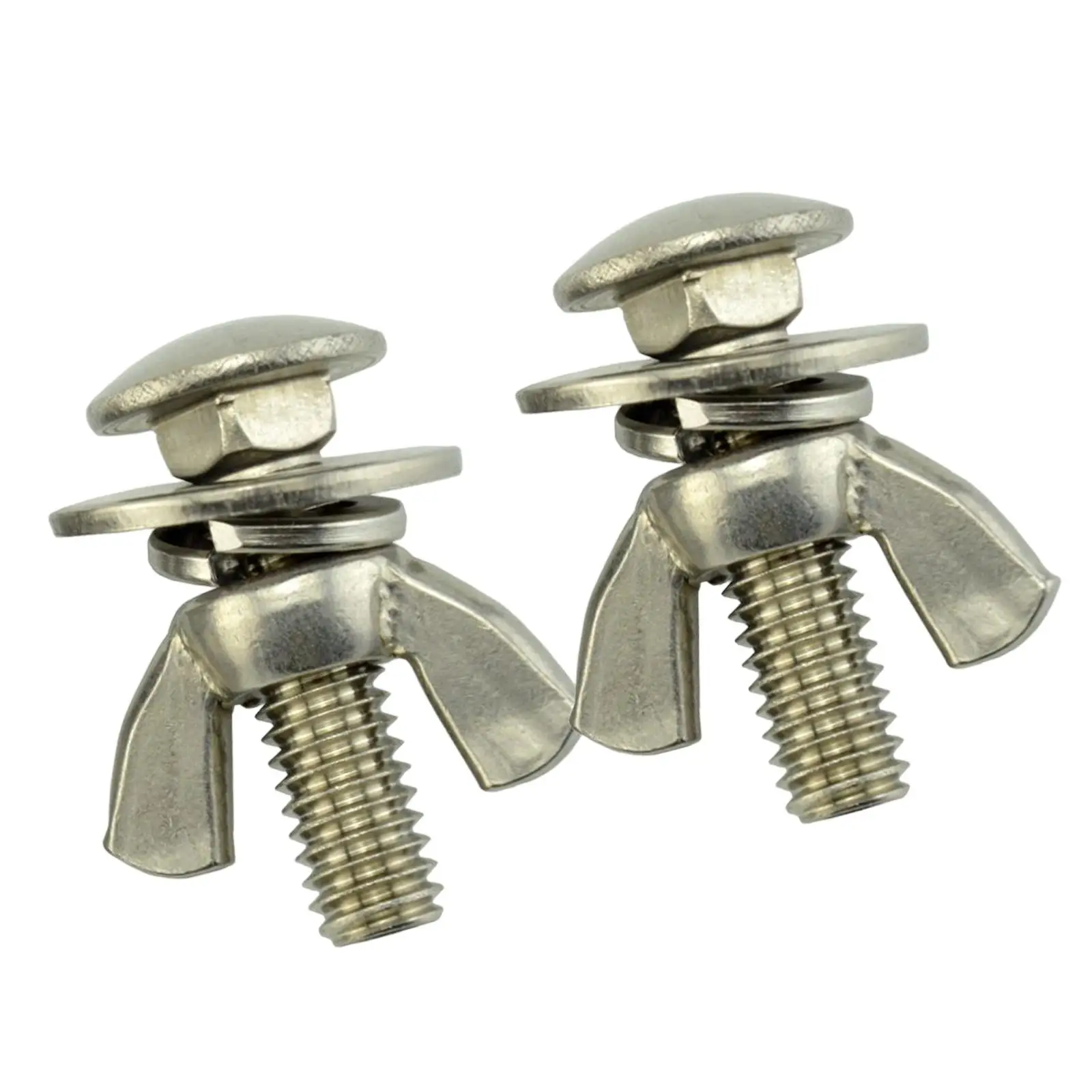 2Pcs  Butterfly Screw Bolts Wing Nuts Thumb Screws Fastener 316 Stainless  for