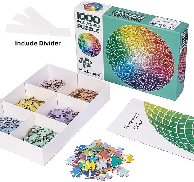 Puzzle de Peças Arco-Íris com 1000 peças 5007072, Outros