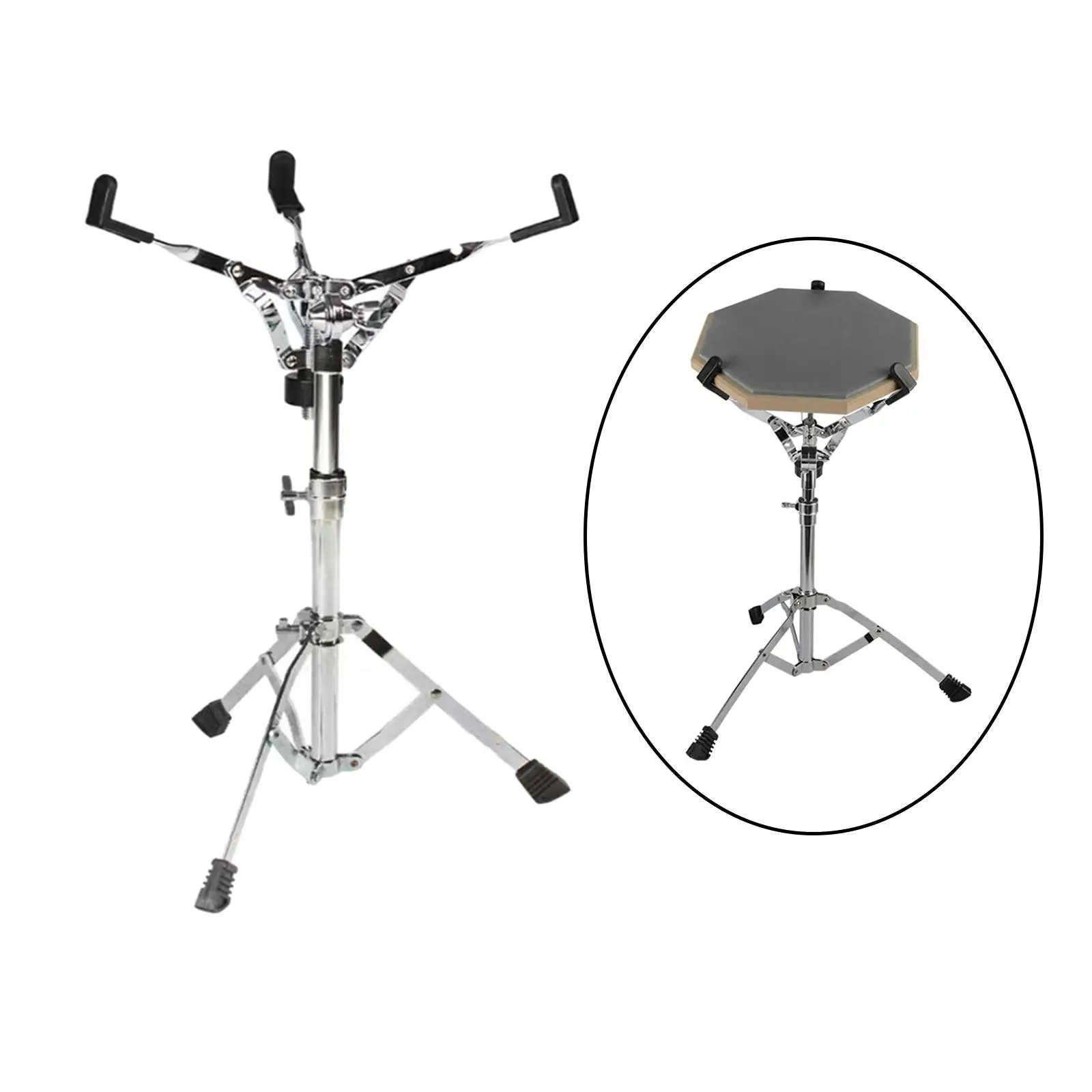 Professional Snare Drum Stand Instrument Holder Stable Tripod Triangle