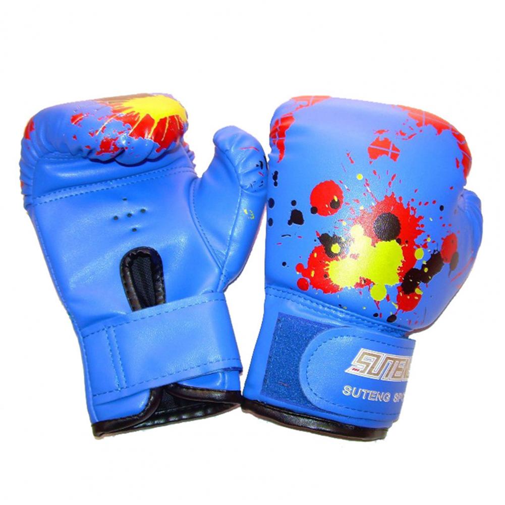 Generic 1 Pair Children Boxing Gloves Damping Protect Hand Faux Leather