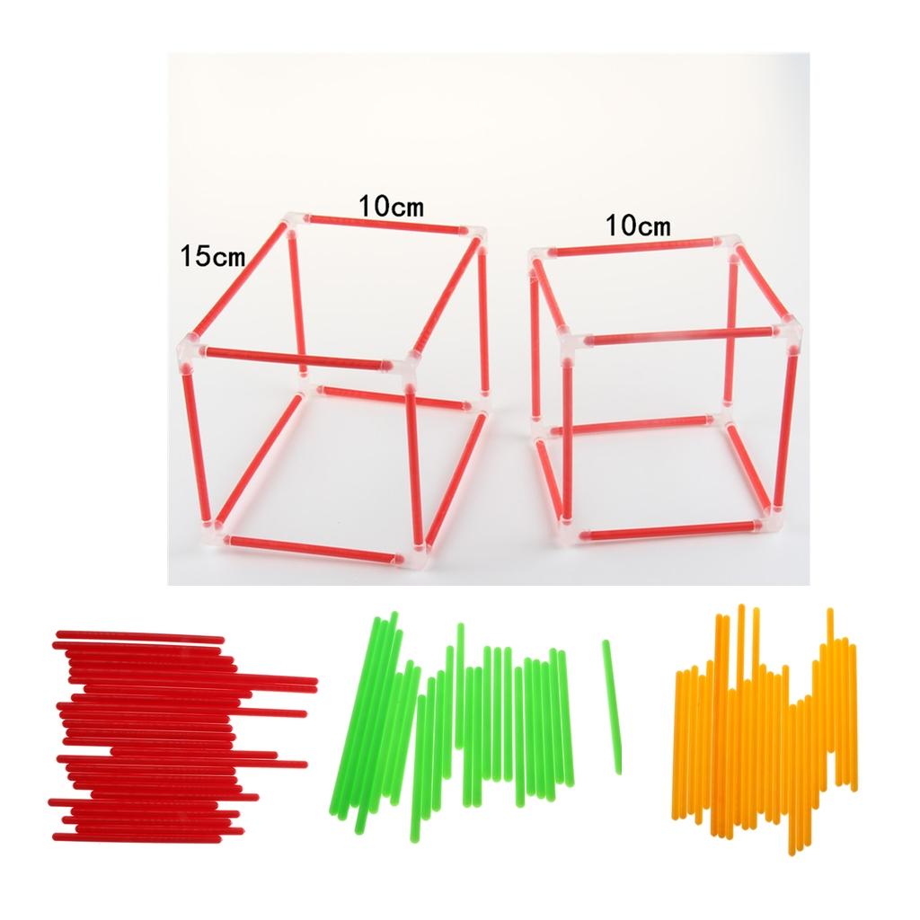 Geometric Shape Building Set Cube Cuboid Math Learning Teaching Tools Educational Toys Kids Children Toy