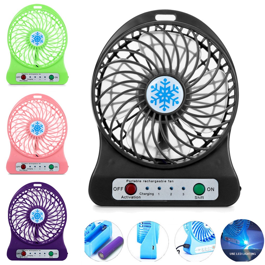 Title 39, Mini Portable Handheld Fan Rechargeable Usb Wit...