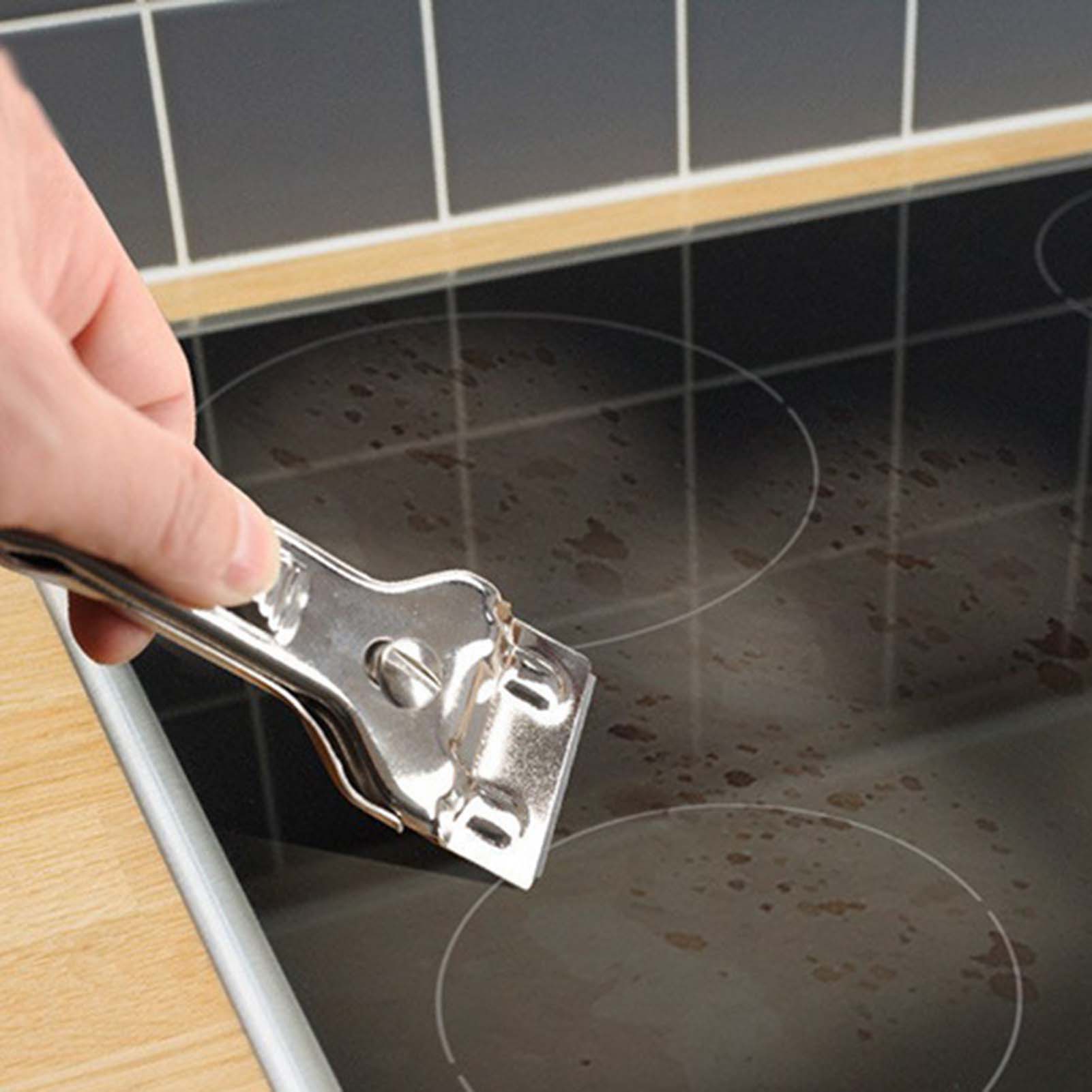 Description Picture 3 of itemCeramic Cleaning Remover Scraper Non Scratch Smooth Surface Cleaning Tool Cleaning Oven Window Home Kitchen Window Cleaning Tool