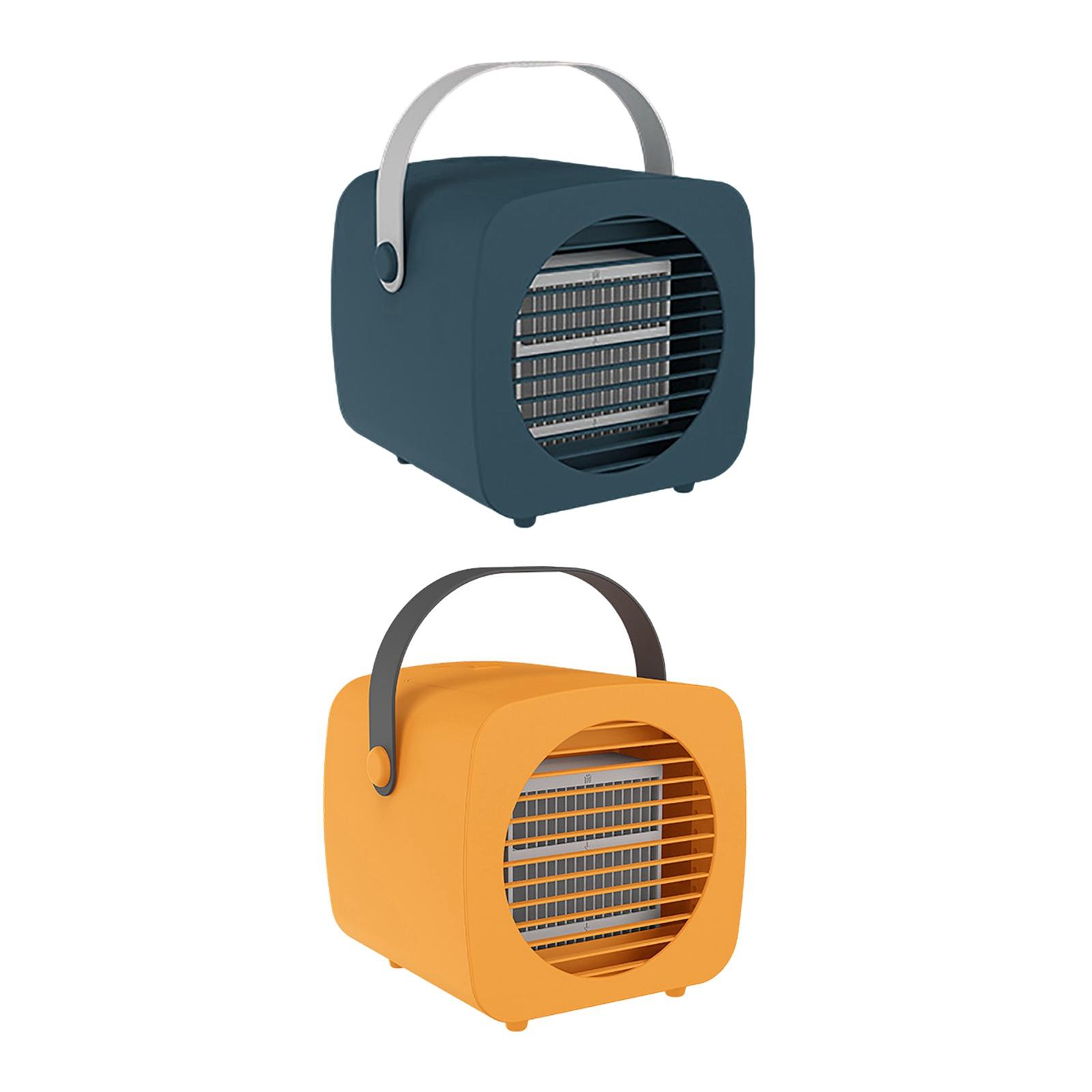 Small Rechargeable Evaporative USB Air Cooler Fan Humidifier Misting Unit Personal Portable Air Conditioner for Home Outdoor