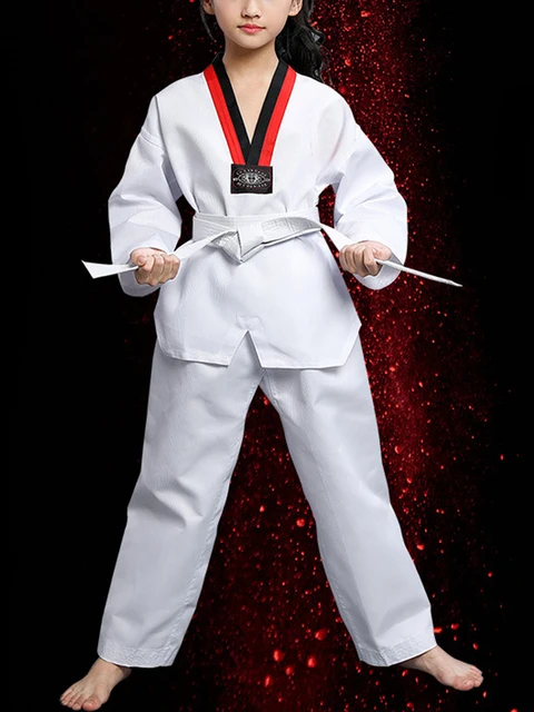 Children Kimono Judo Kickboxing Practice Costume Boys Girls cotton long  sleeves Teenages Clothes(Shirts+Pants+White belt) - AliExpress