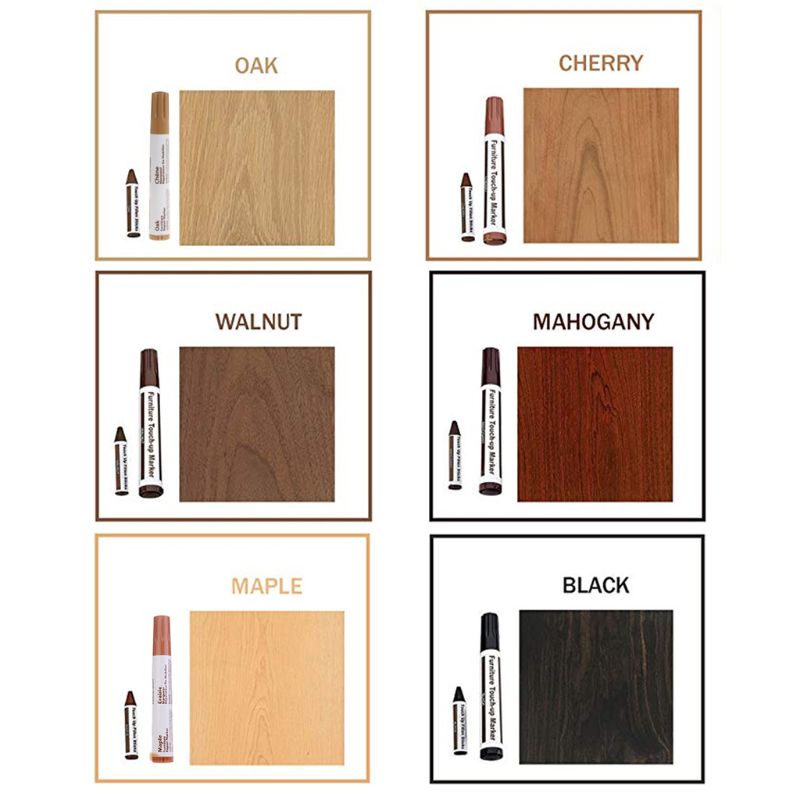 Description Picture 6 of itemWood Stain Touch-Up Marker Wood Furniture & Floor Pens Scratch Repair Marker Wax Sticks for Home, Carpenters