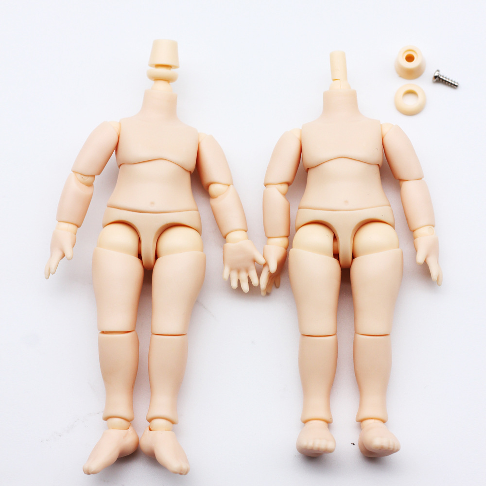 Obitsu 11CM Doll Toys DOD Body Suitable for GSC Head Ob11 1/12 BJD Body Spherical Joint Dolls Hand Set Body and Head Girls Toy