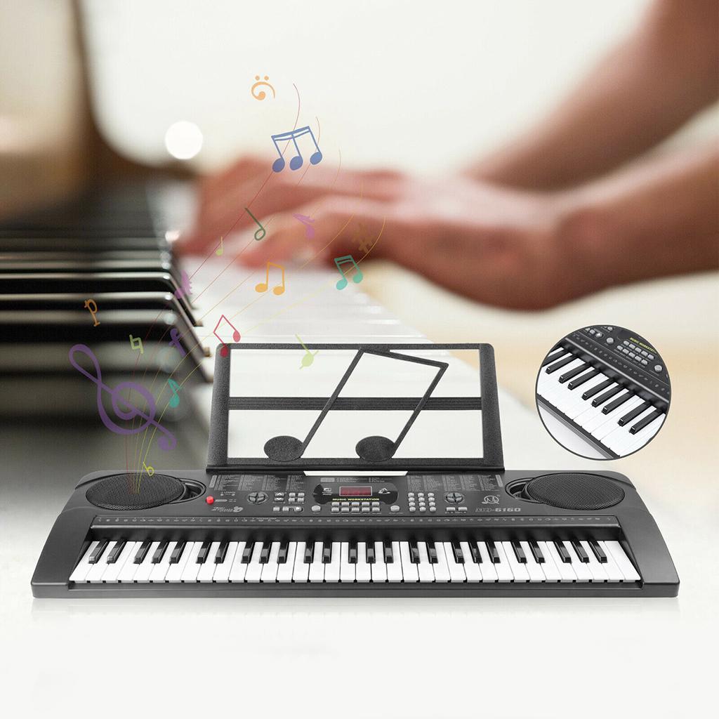 Digital Piano Electronic Keyboard 61 Key Educational Toys Stand for Kids