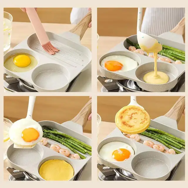 Divided Frying Grill Pan Multi Sectional for Breakfast Cookware Kitchen -  AliExpress
