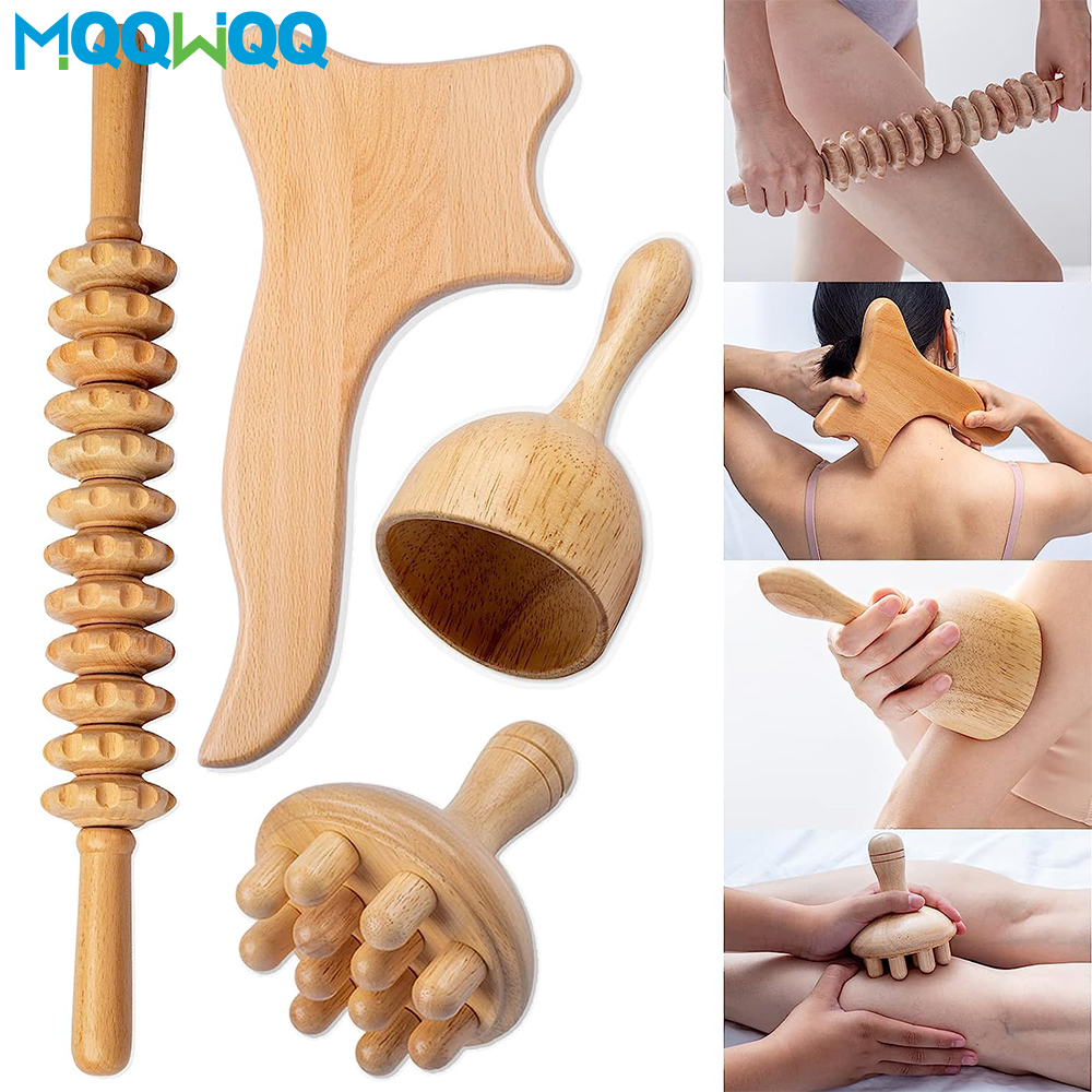 Best of Wooden Lymphatic Detox Massager Body Sculpting Anti-Cellulite Medical Therapy Set Wooden Therapy Tools For Men Women Reviews & Tips