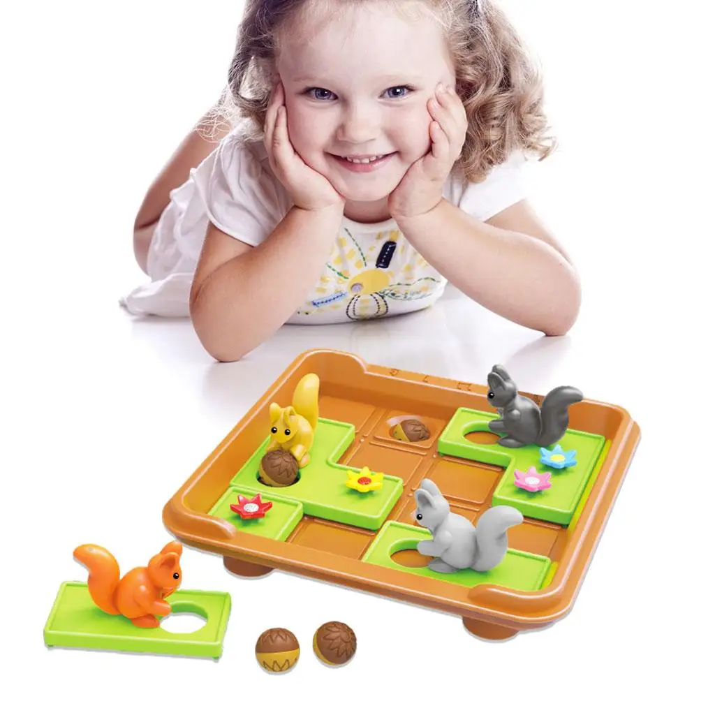 Montessori Family Tabletop Logical Game Thinking Brain Toy for Age 3 and Up