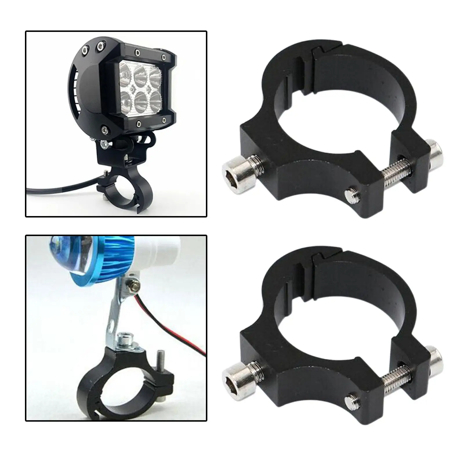 Motorcycle Headlight Bracket Lightweight Spotlight Holder Clamp Fit for Touring