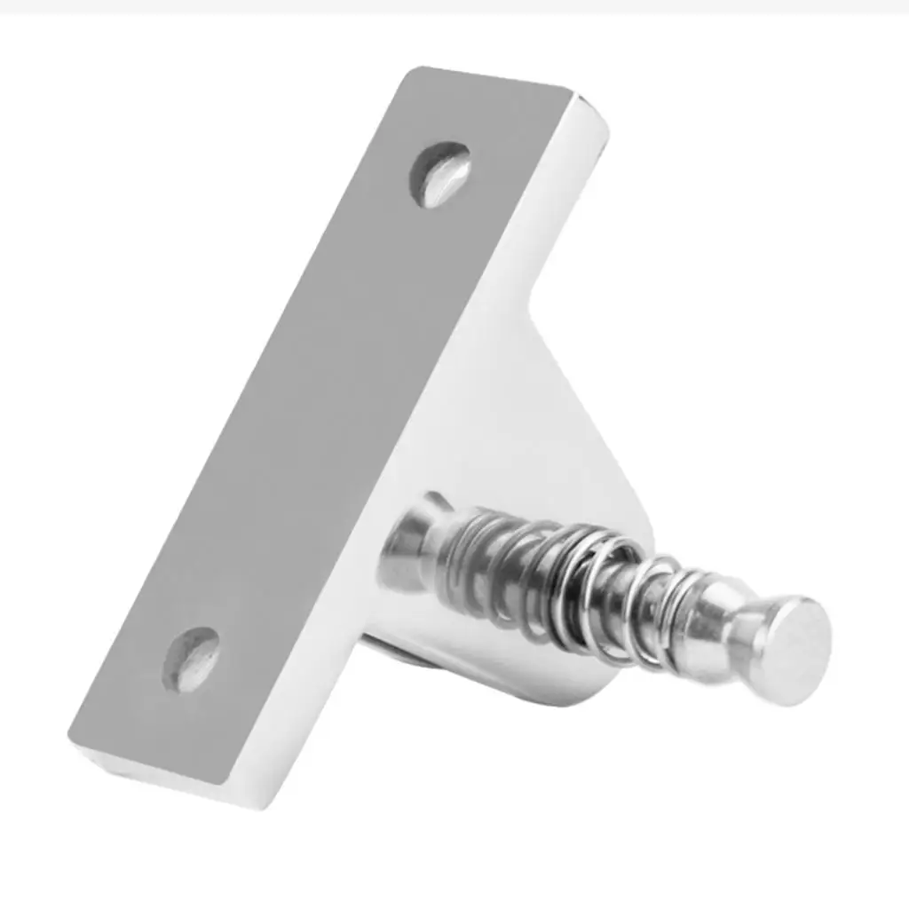 316 Marine-Grade Stainless Steel Polished 90 Boat Bimini Top Fitting Deck Hinge W/ Quick Release Pin