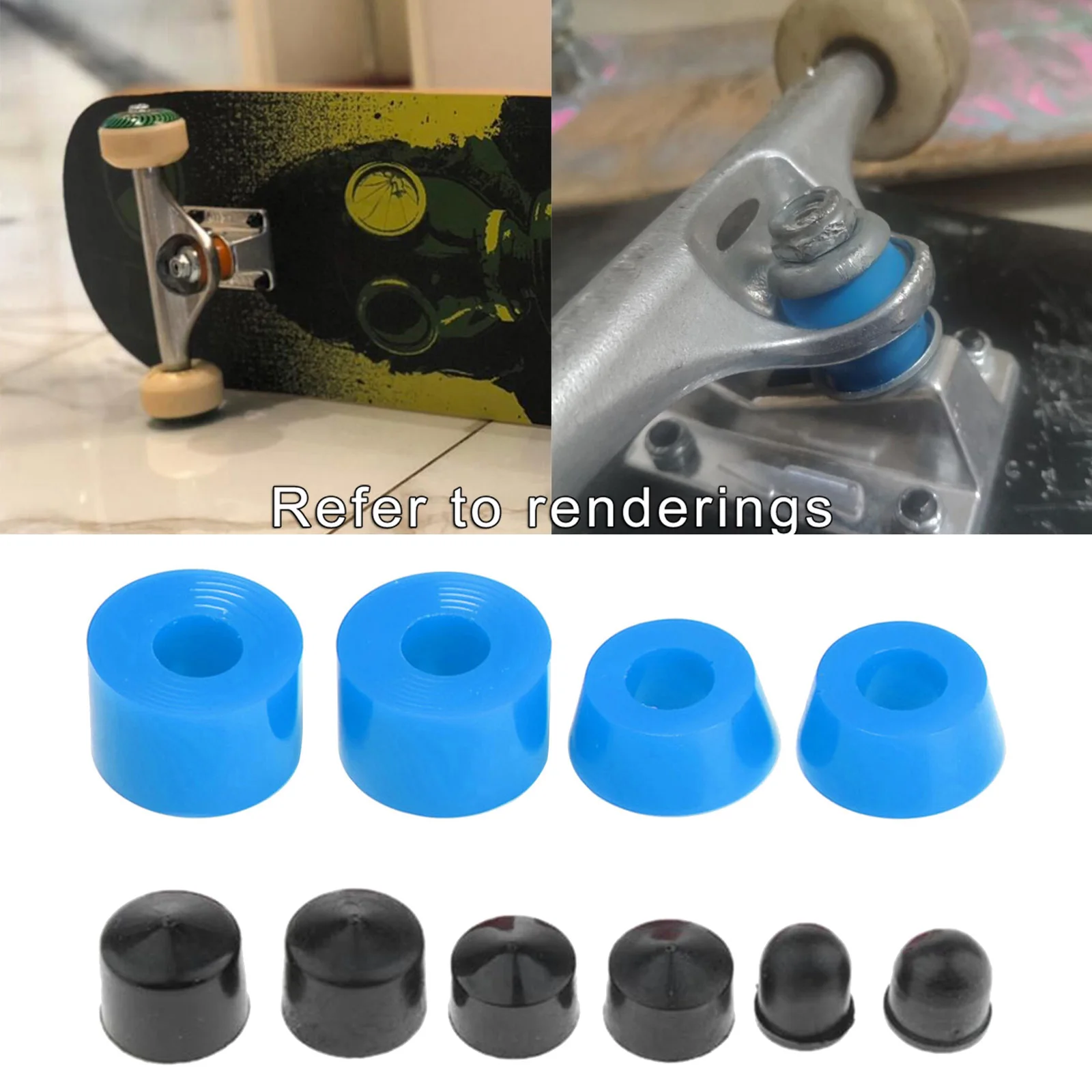 Skateboard Truck Bushing Kit Shock Absorber Soft For Outdoors