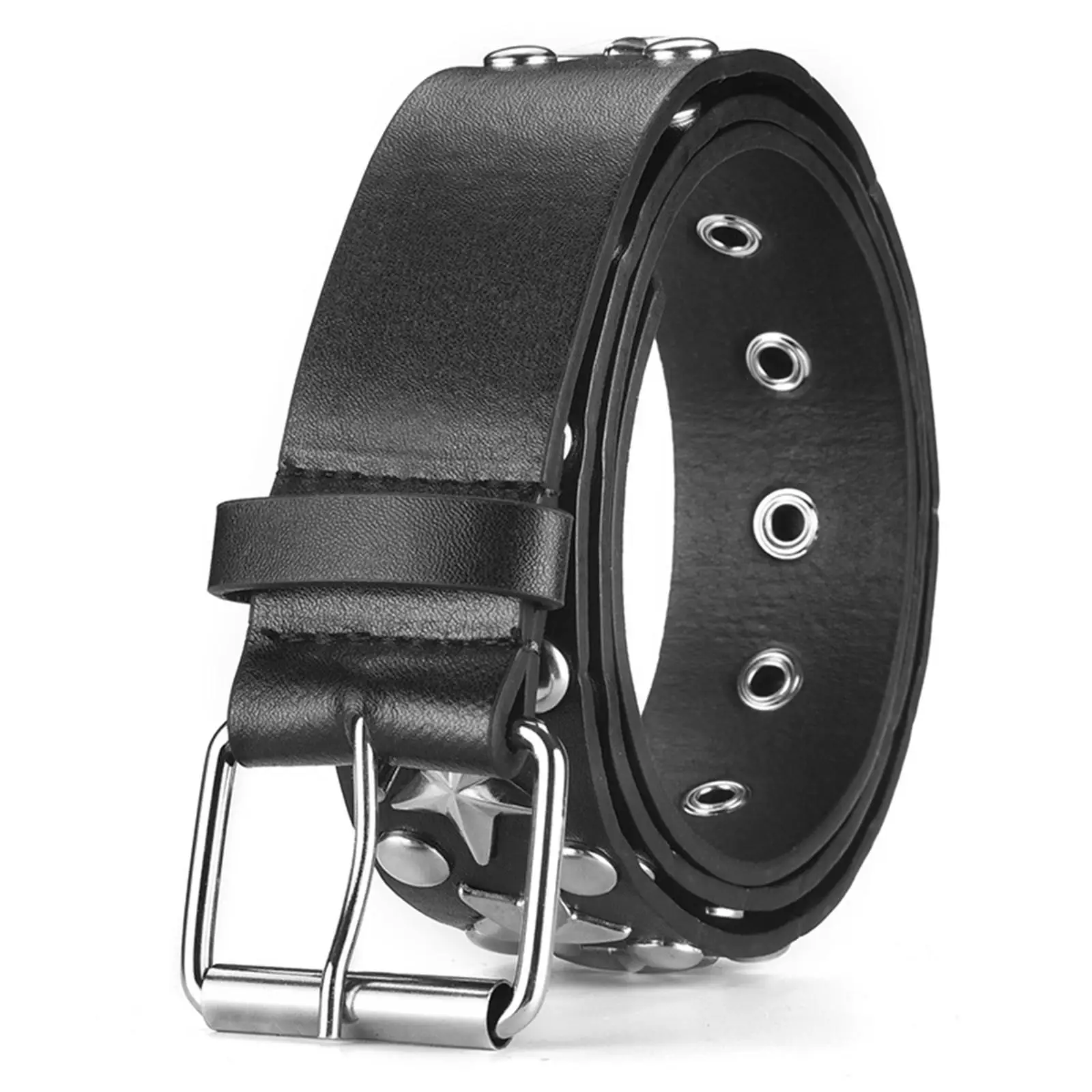 Women Belt Waist Belt Casual Single Eyelet Waistband Pin Buckle Female Adjustable PU Leather for Jeans Dress Dancing Club Party