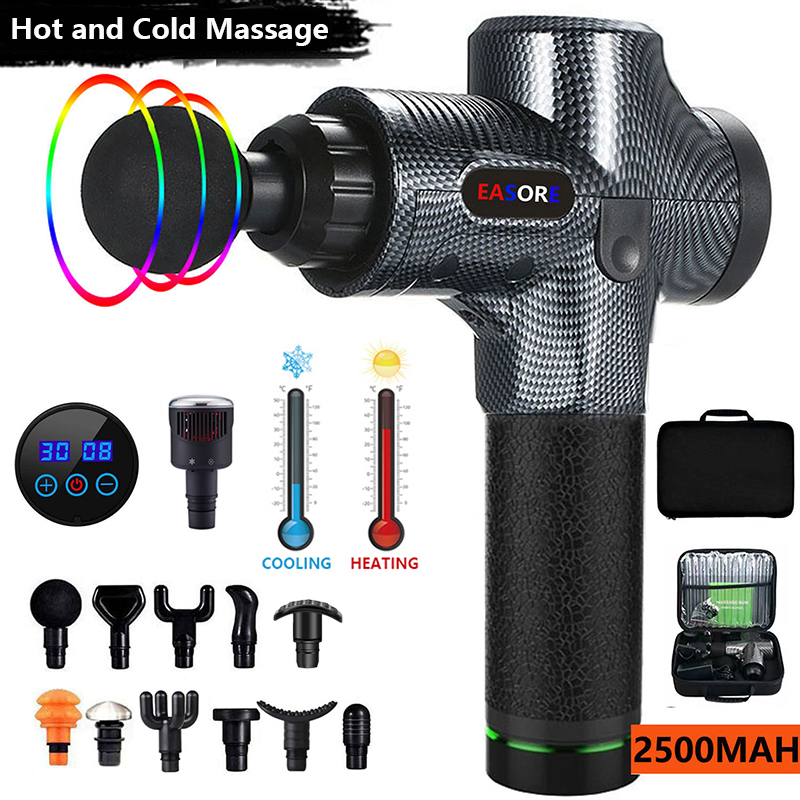 Best of 2022 New Upgrade Heat / Cold Massage Gun, Easore X5 Pro Deep Muscle Massager With 11 / 12 Heads Brushless Motor For Home Gym Reviews & Tips