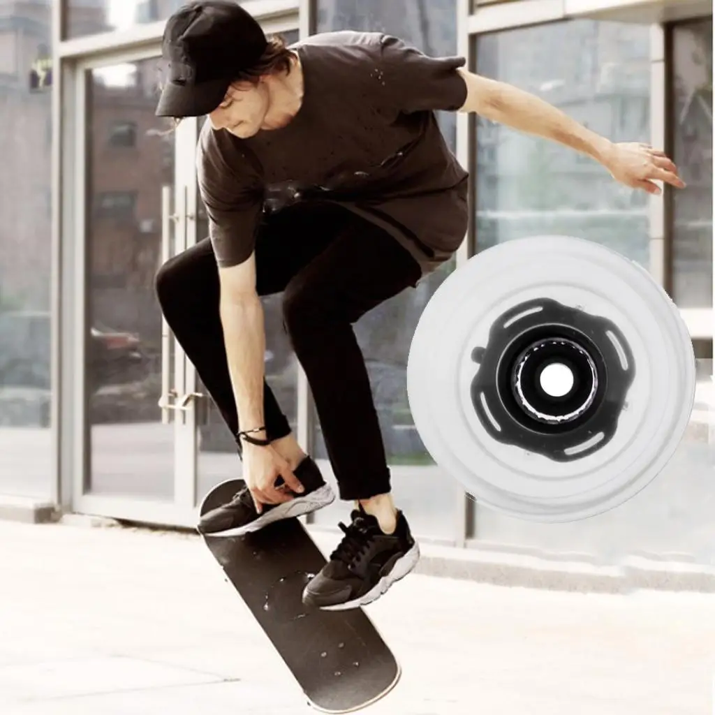 4x 70x51mm Skateboard Wheels Glow at  Cruiser Longboard Wheel