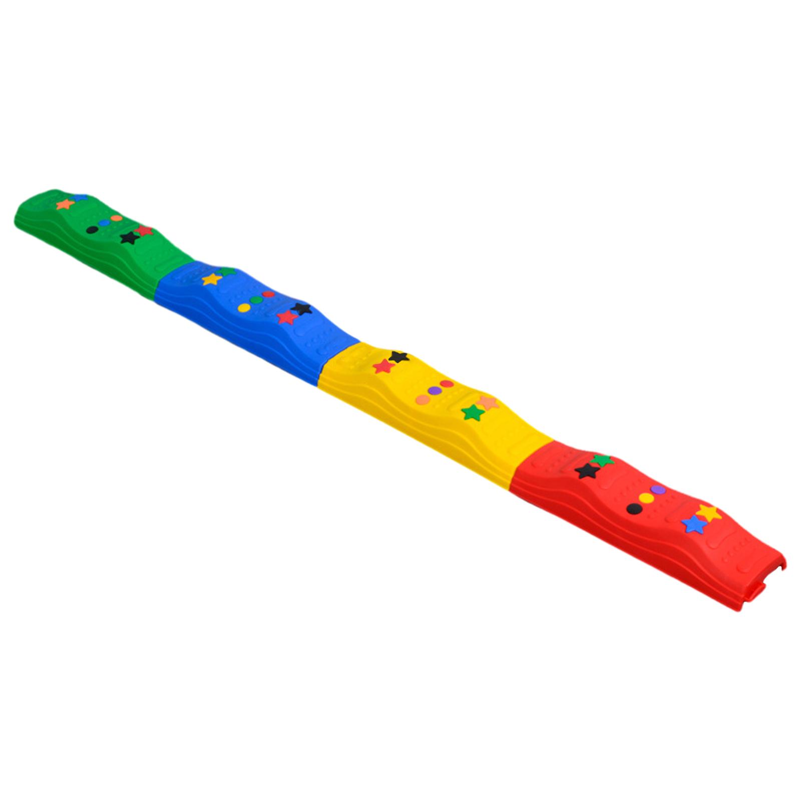 Colored Balance Beams for Kids Playground Promote Balance Strength Coordination Physical Sensory Play Non Slip Stepping Stones