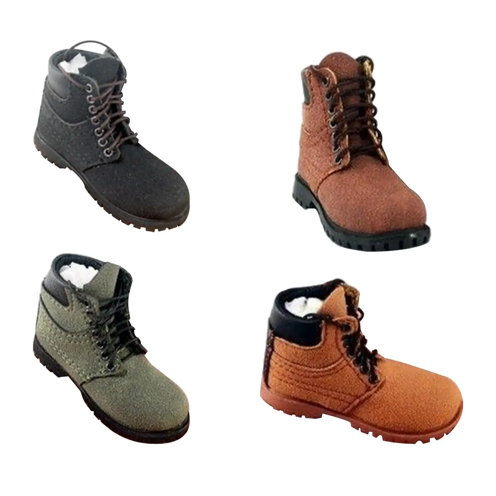 Miniature Mountaineering Boots 1/6 Scale Shoes for Male Doll Model Accessory