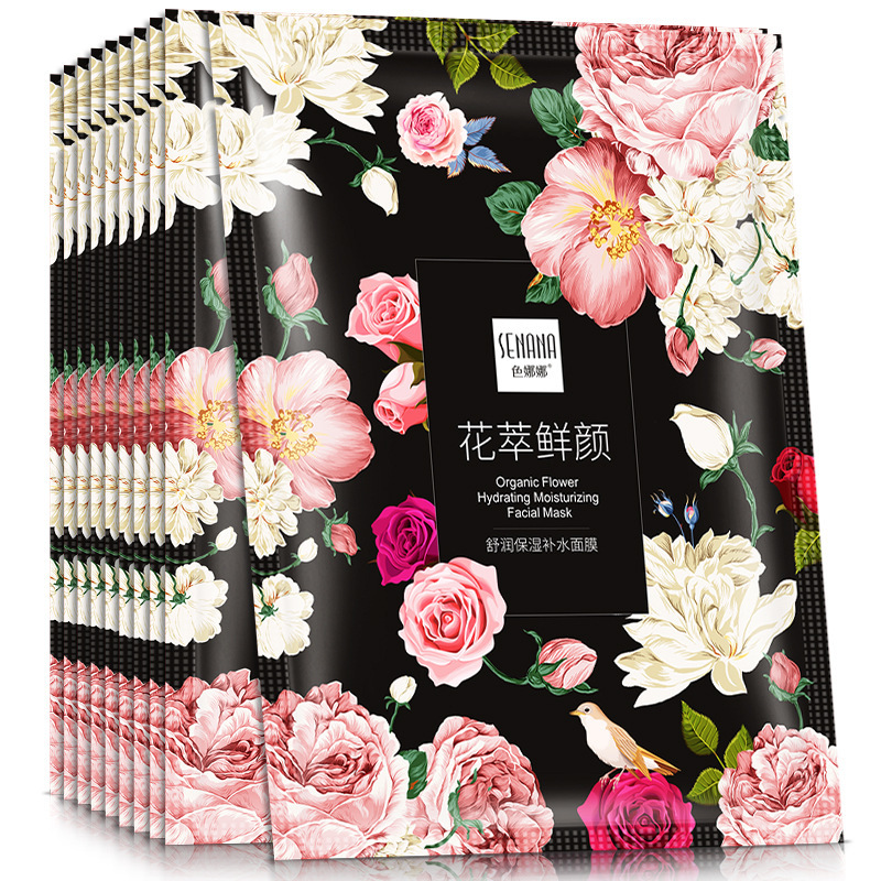 Best of 10pcs Natural Flowers Moisturizing Face Masks For Women Face Skin Brighten Hydrating Oil Control Rose Facial Mask Skin Care Reviews & Tips