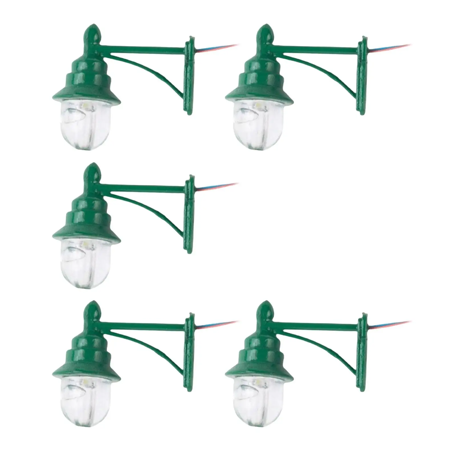 1:87 Model Railway Lamps Ornament Streets Lamps DIY Hanging Lamp 5x for Living