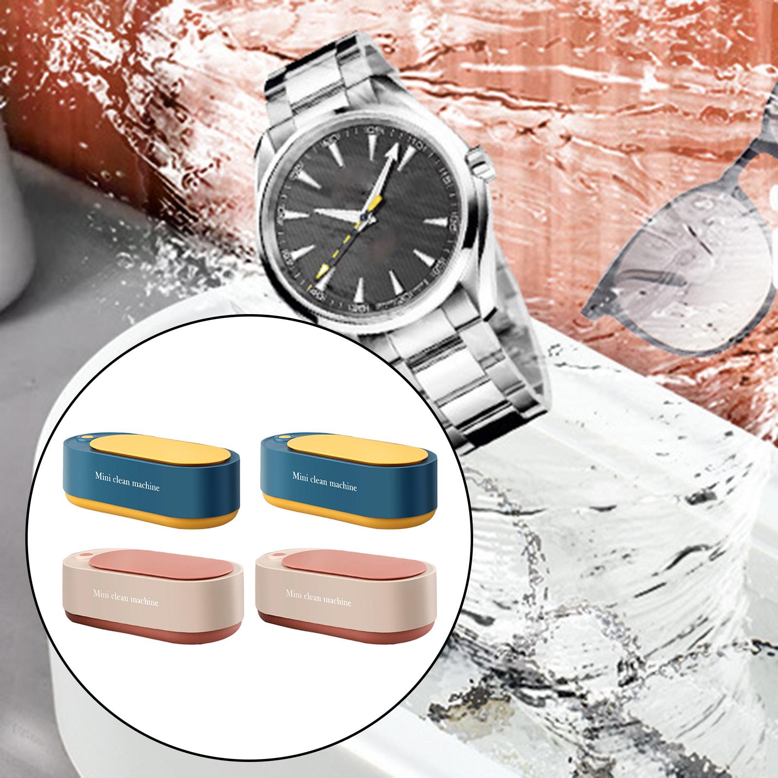 Ultrasonic Cleaner Home High Efficient Deep Cleaning Glasses Cleaning Machine for Coins Razors Rings Necklace Glasses Dentures