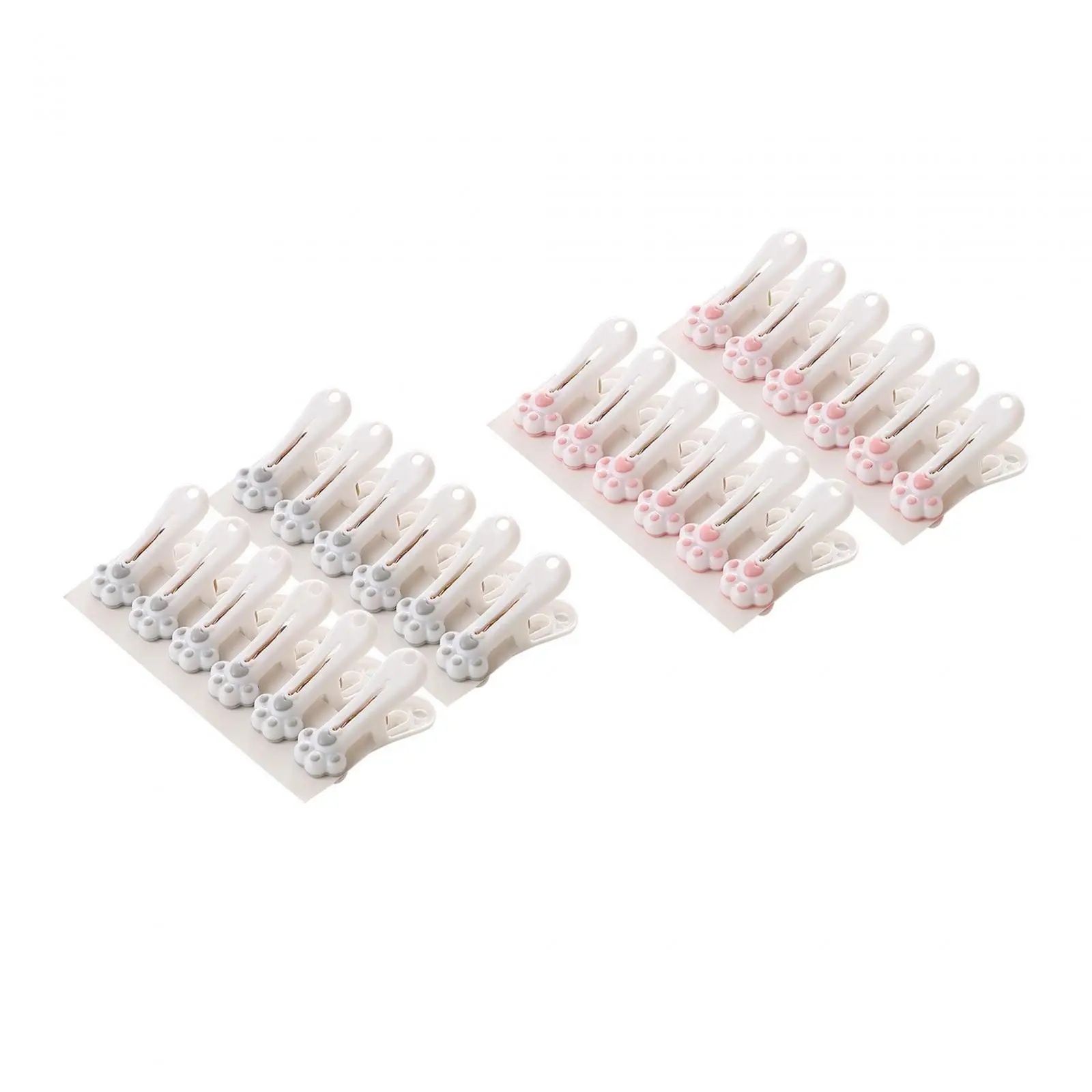 12Pcs Clothespins Cute Clothes Drying Rack Stable Underwear Hangers Sock Hangers Clothes Pins for Underwear Trouser Girls Women