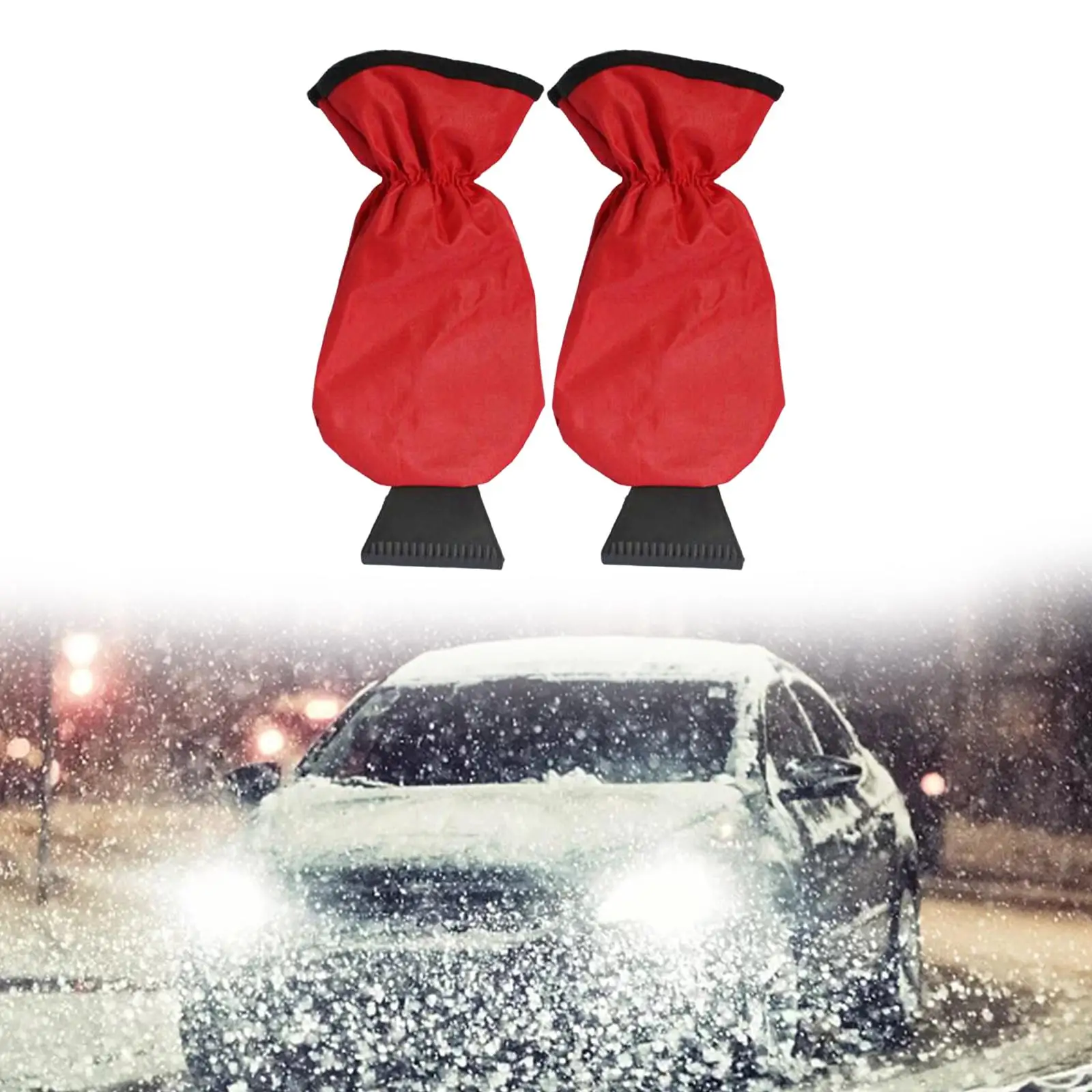 Snow with Glove Clean Tool Deicer Prevent Scratches Deicing Gloves Snow Shove