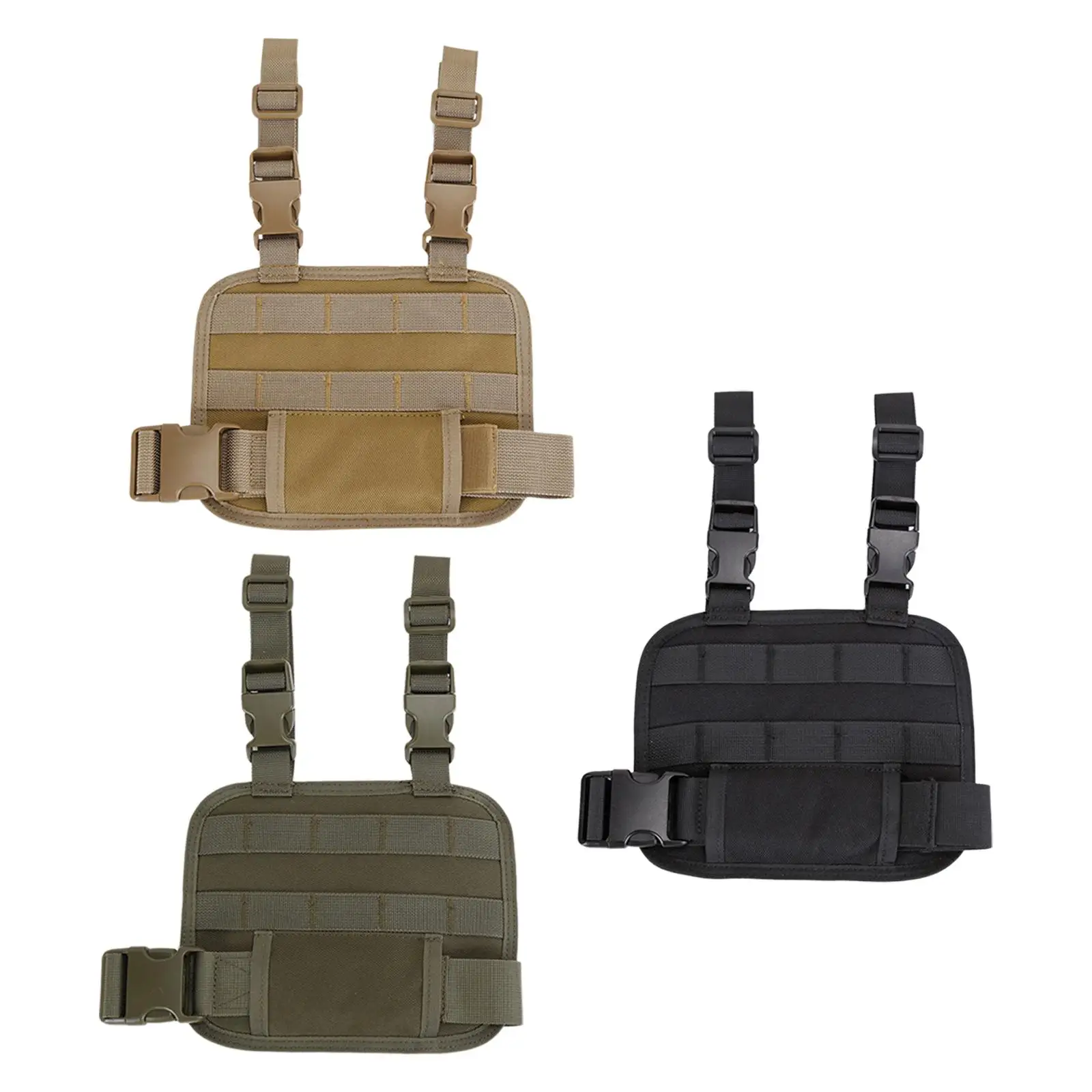 Portable Magazine Pouch Leg Molle Adjustable Vest Bag Breathable Durable Magazine Pouch Molle Panel for Outdoor Hunting Camping