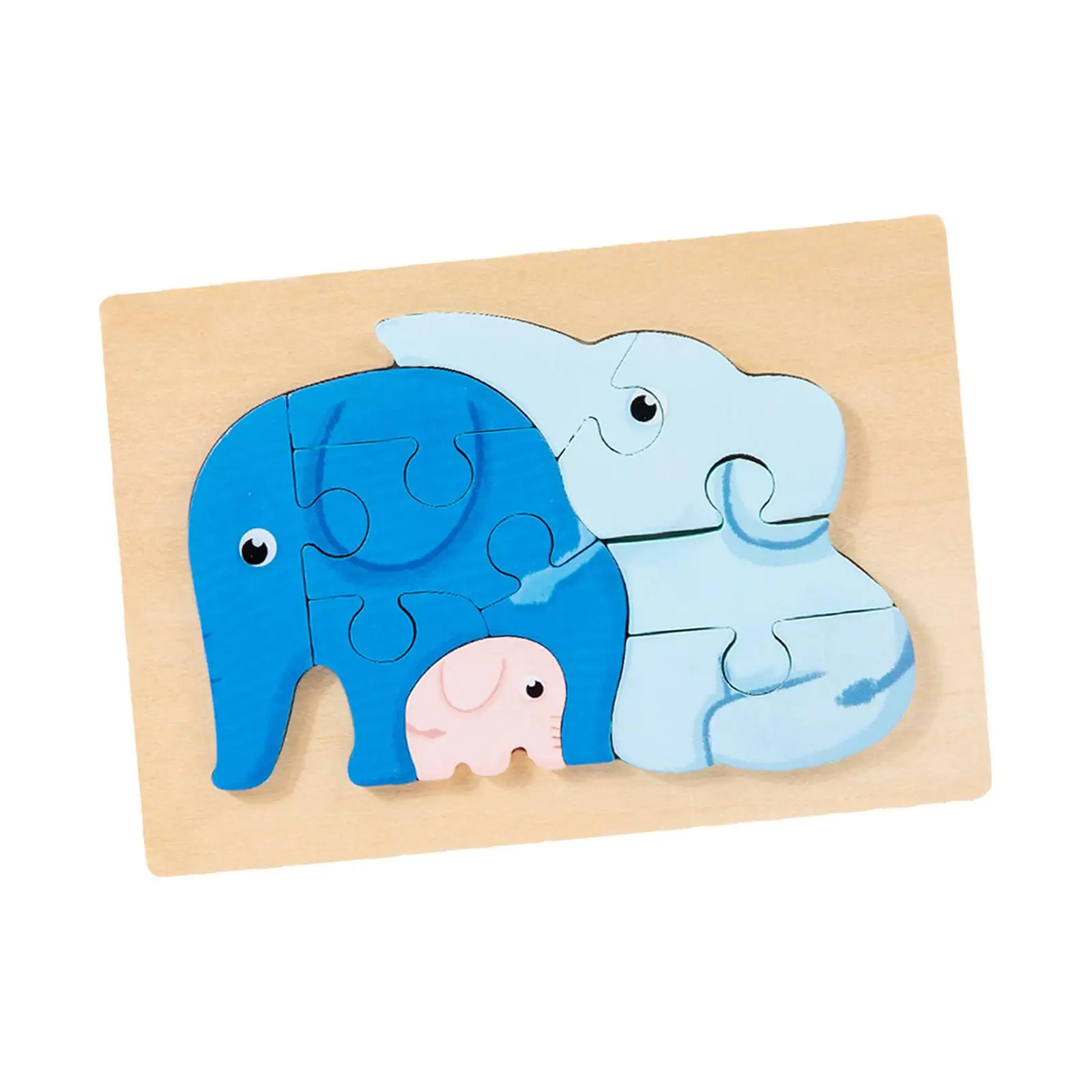 Montessori Animal Jigsaw Puzzles Educational Developmental Toy Cognition Intelligence Puzzle for Toddlers Kids Girls Preschool