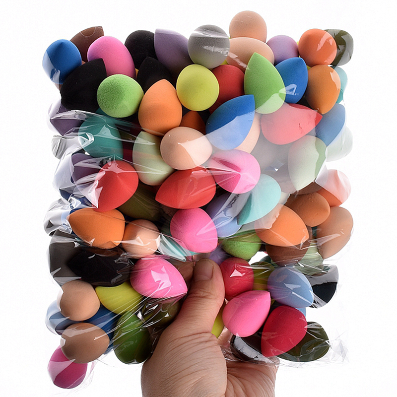 Best of 100~500Pcs Wholesale Mini Makeup Sponge Beauty Egg Wet&Dry Dual Use Soft Foundation Puff Concealer Flawless Mixed Cosmetic Spong Reviews & Tips