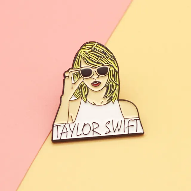 Proud Swiftie Enamel Pin Buttons Pink Swift Fan Gift Brooch Accessories